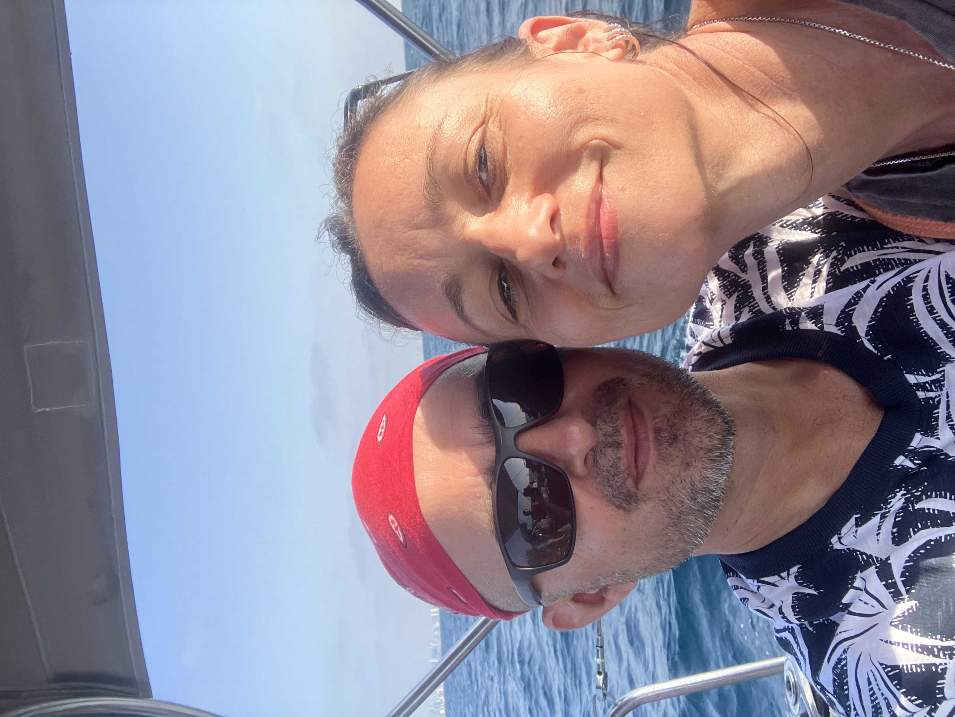 Michael and his partner sailing